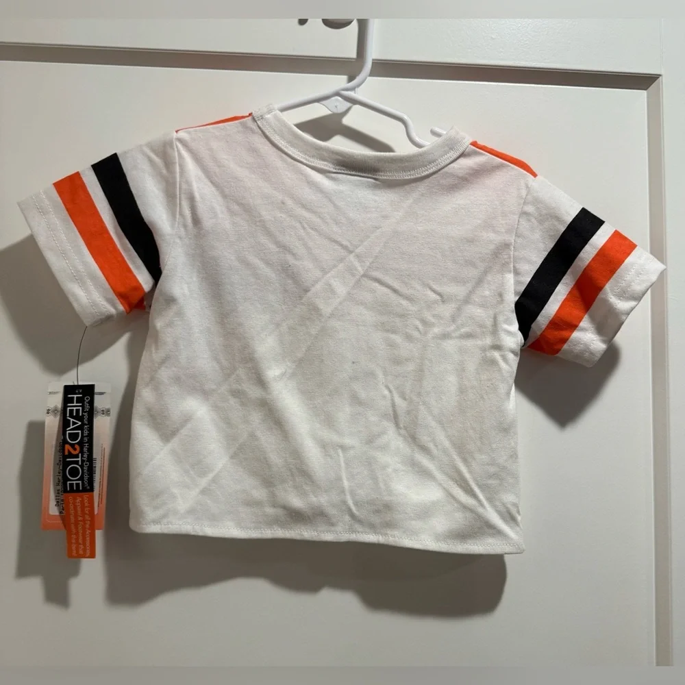Harley-Davidson Kids Tee in Orange, White, and‎ Black Size 2